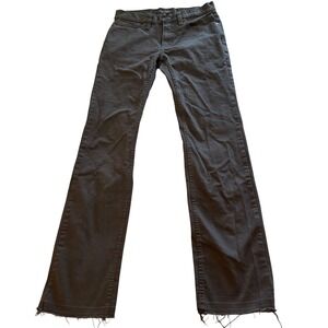 Cody James Mens Dark Gray Bootcut Jeans Size 32x36 Distressed Raw Hem